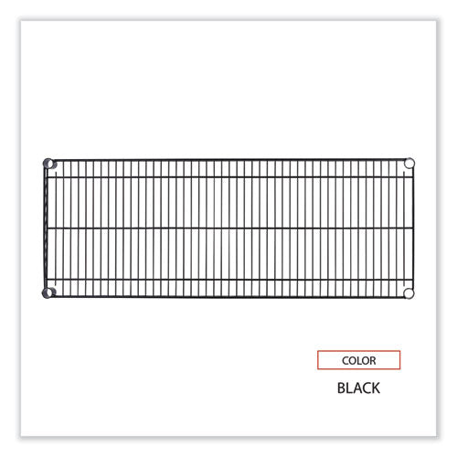Image of Alera® Industrial Wire Shelving Extra Wire Shelves, 48w X 18d, Black, 2 Shelves/carton