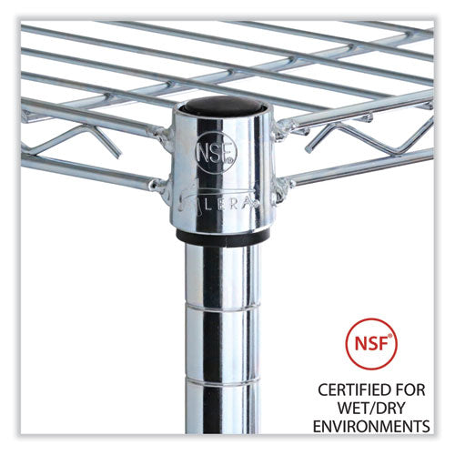 Image of Alera® Industrial Wire Shelving Extra Wire Shelves, 48w X 18d, Silver, 2 Shelves/carton