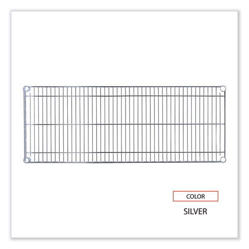 Image of Alera® Industrial Wire Shelving Extra Wire Shelves, 48w X 18d, Silver, 2 Shelves/carton