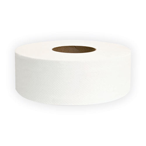 Image of GEN Jumbo Jrt Bath Tissue, Septic Safe, 2-Ply, White, 3.25" X 720 Ft, 12 Rolls/carton