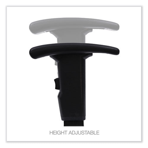 Image of Alera® Optional Height-Adjustable T-Arms for Alera Essentia and Interval Series Chairs, Black, 2/Set