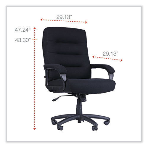 Image of Alera® Alera Kesson Series High-Back Office Chair, Supports Up to 300 lb, 19.21" to 22.7" Seat Height, Black