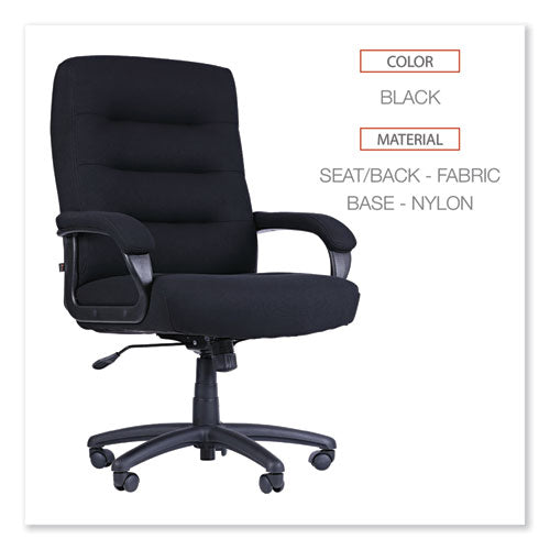 Image of Alera® Alera Kesson Series High-Back Office Chair, Supports Up to 300 lb, 19.21" to 22.7" Seat Height, Black