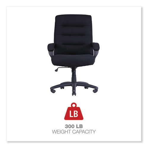 Image of Alera® Alera Kesson Series High-Back Office Chair, Supports Up to 300 lb, 19.21" to 22.7" Seat Height, Black
