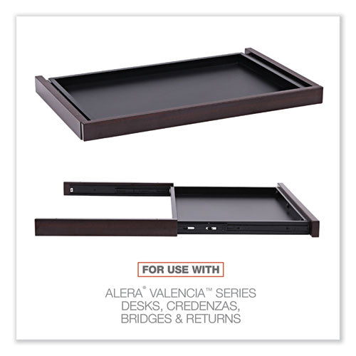 Image of Alera® Alera Valencia Series Center Drawer, Laminate, 24.5w x 15d x 2h, Mahogany