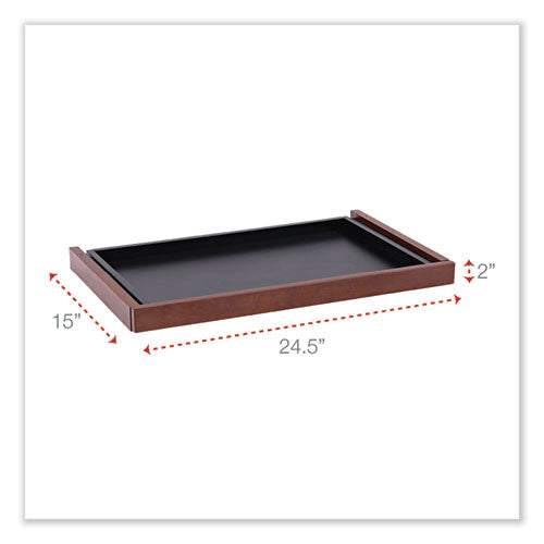 Image of Alera® Alera Valencia Series Center Drawer, Laminate, 24.5w x 15d x 2h, Medium Cherry