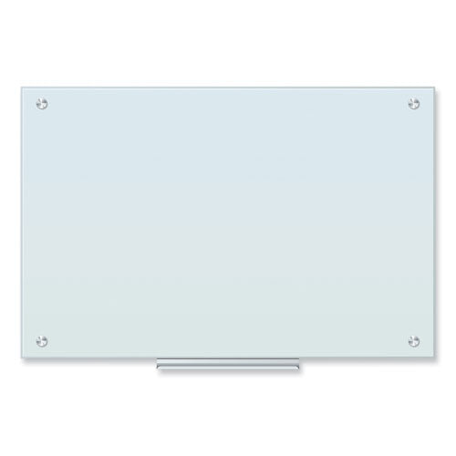 Image of U Brands Glass Dry Erase Board, 36" x 24" (Actual Size: 35" x 23"), White Surface