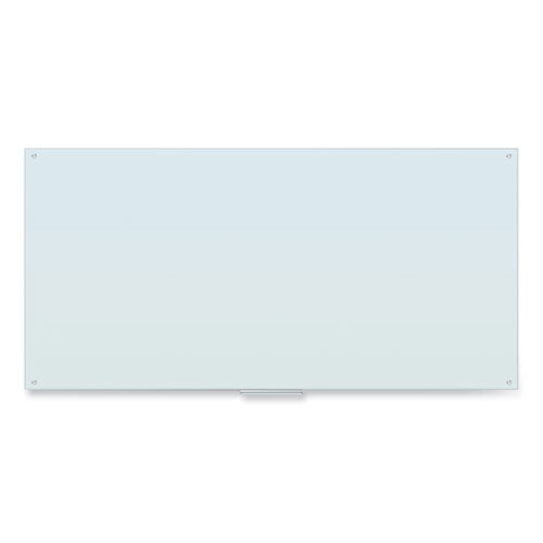 Image of U Brands Glass Dry Erase Board, 96" x 48" (Actual Size: 95" x 47"), White Surface