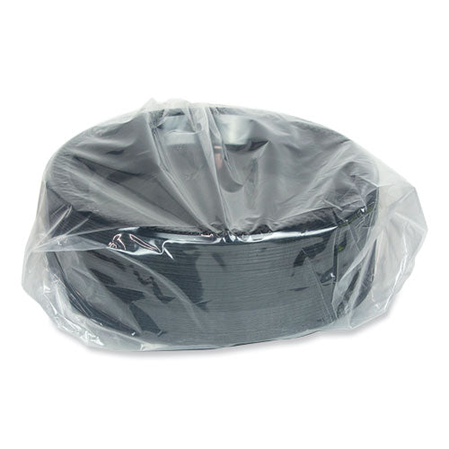 Image of Pactiv Evergreen Meadoware Impact Plastic Dinnerware, Plate, 10.25" dia, Black, 500/Carton