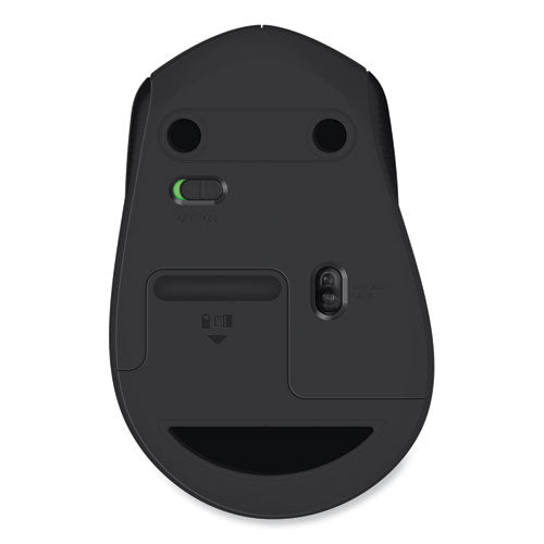 Image of Logitech® M330 Silent Plus Mouse, 2.4 Ghz Frequency/33 Ft Wireless Range, Right Hand Use, Black