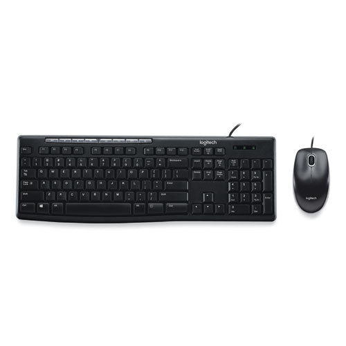 Image of Logitech® Wired Media Combo Mk200, Usb 2.0, Black