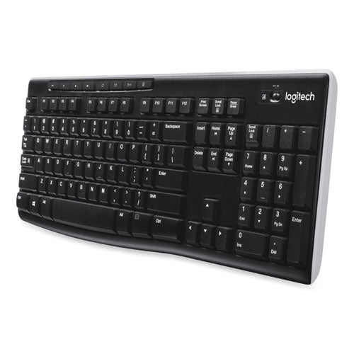 Image of Logitech® K270 Wireless Keyboard, Usb Unifying Receiver, Black