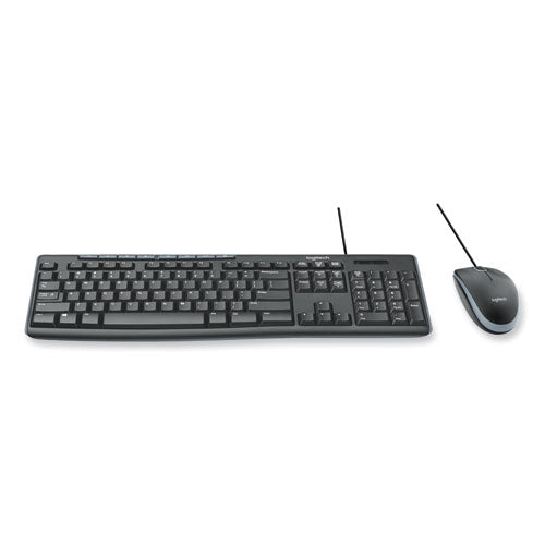 Image of Logitech® Wired Media Combo Mk200, Usb 2.0, Black