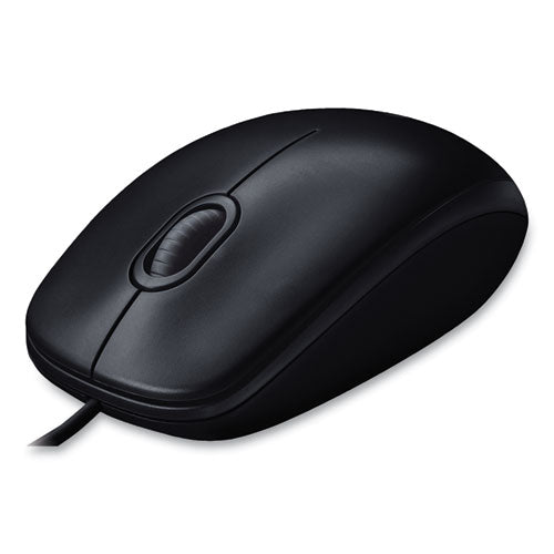 Image of Logitech® M100 Corded Optical Mouse, Usb 2.0, Left/right Hand Use, Black