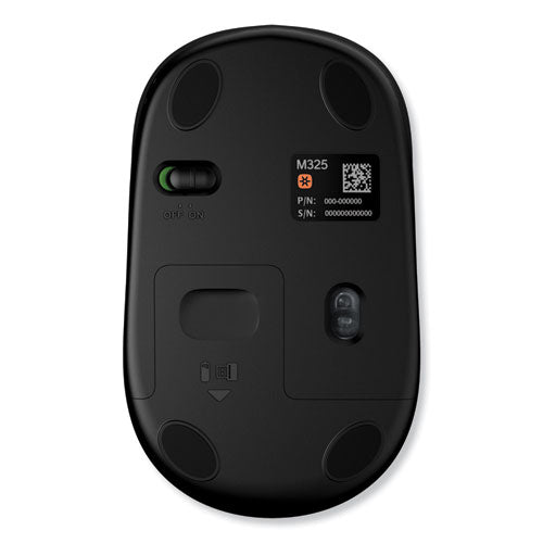 Image of Logitech® M325 Wireless Mouse, 2.4 Ghz Frequency/30 Ft Wireless Range, Left/right Hand Use, Silver
