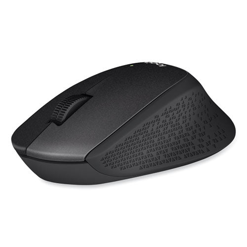Image of Logitech® M330 Silent Plus Mouse, 2.4 Ghz Frequency/33 Ft Wireless Range, Right Hand Use, Black