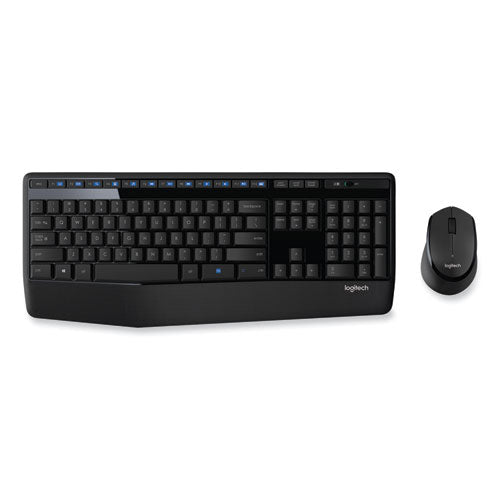 Image of Logitech® Mk345 Wireless Combo, 2.4 Ghz Frequency/30 Ft Wireless Range, Black