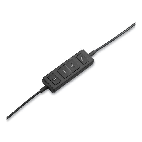 Image of Logitech® H570e Monaural Over The Head Wired Headset, Black