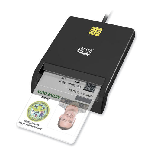 Image of Adesso SCR-100 Smart Card Reader, USB