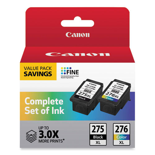 Image of Canon® 4981C008 (PG-275XL/CL-276XL) High-Yield Multipack Ink, Black/Tri-Color