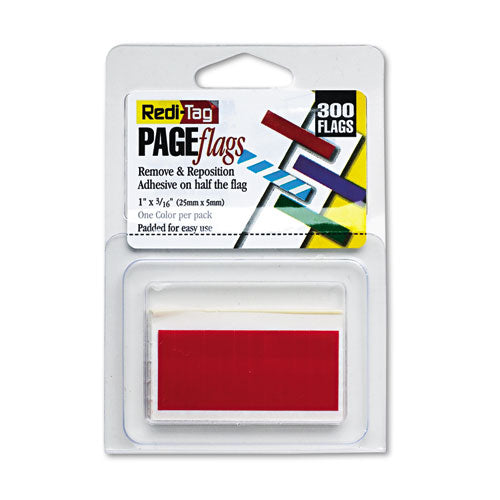 Image of Redi-Tag® Removable/reusable Page Flags, Red, 300/pack
