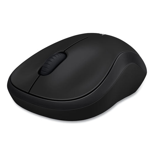Image of Logitech® M185 Wireless Mouse, 2.4 Ghz Frequency/30 Ft Wireless Range, Left/right Hand Use, Black