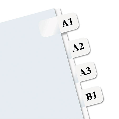 Image of Redi-Tag® Laser Printable Index Tabs, 1/12-Cut, White, 0.44" Wide, 675/Pack