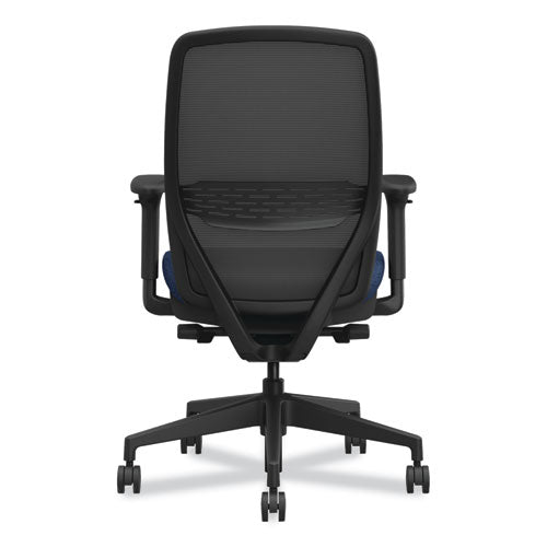 Image of HON® Nucleus Series Recharge Task Chair, Up to 300lb, 16.63" to 21.13" Seat Ht, Navy Seat, Black Back/Base