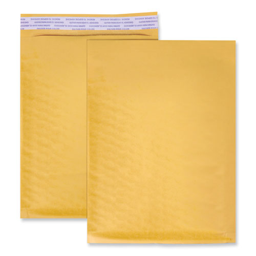 Image of Universal® Peel Seal Strip Cushioned Mailer, #1, Extension Flap, Self-Adhesive Closure, 7.25 x 12, 25/Carton