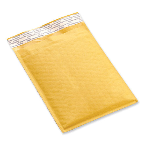 Image of Universal® Peel Seal Strip Cushioned Mailer, #1, Extension Flap, Self-Adhesive Closure, 7.25 x 12, 25/Carton