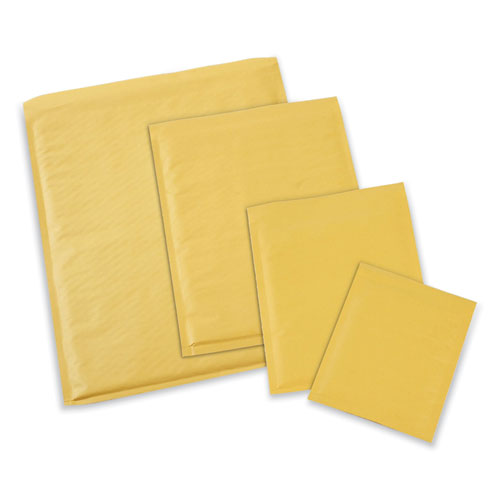 Image of Universal® Peel Seal Strip Cushioned Mailer, #5, Extension Flap, Self-Adhesive Closure, 10.5 x 16, 25/Carton