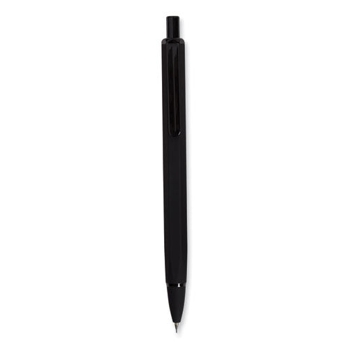 Image of U Brands Cambria Soft Touch Mechanical Pencil, 0.7 mm, HB (#2), Black Lead, Black Barrel, 12/Pack