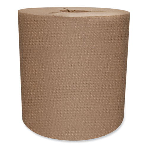 Image of Morcon Tissue Morsoft Controlled Towels, Y-Notch, 1-Ply, 8" x 800 ft, Kraft, 6 Rolls/Carton