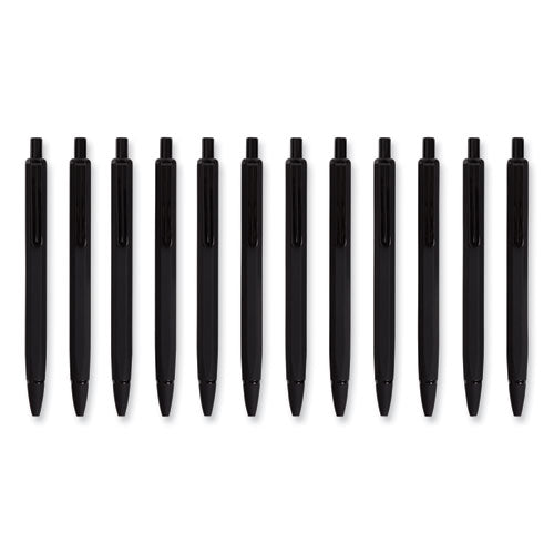 Image of U Brands Cambria Soft Touch Mechanical Pencil, 0.7 mm, HB (#2), Black Lead, Black Barrel, 12/Pack