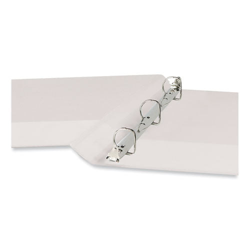 Image of Universal® Slant D-Ring View Binder, 3 Rings, 0.5" Capacity, 11 x 8.5, White