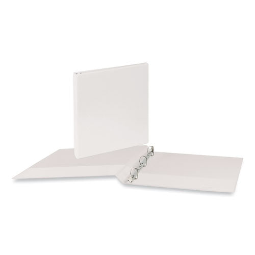 Image of Universal® Slant D-Ring View Binder, 3 Rings, 0.5" Capacity, 11 x 8.5, White