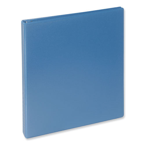 Image of Universal® Slant D-Ring View Binder, 3 Rings, 0.5" Capacity, 11 x 8.5, Light Blue