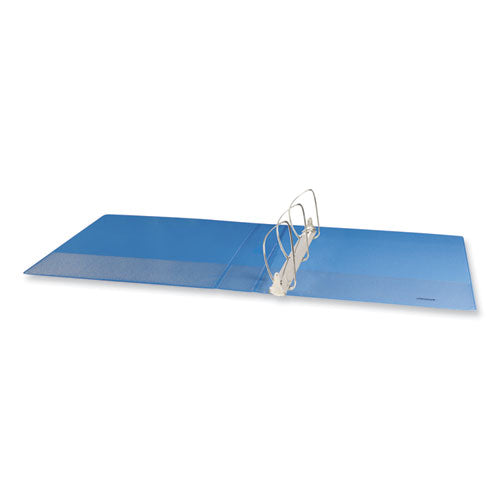 Image of Universal® Slant D-Ring View Binder, 3 Rings, 2" Capacity, 11 x 8.5, Light Blue