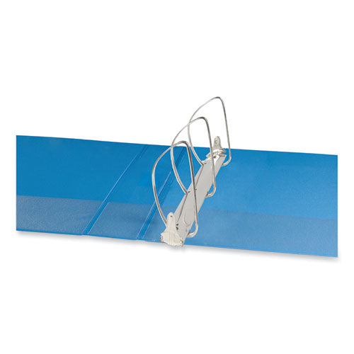 Image of Universal® Slant D-Ring View Binder, 3 Rings, 2" Capacity, 11 x 8.5, Light Blue