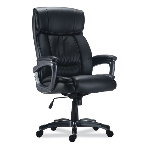 Image of Alera® Alera Egino Big and Tall Chair, Supports Up to 400 lb, Black Seat/Back, Black Base