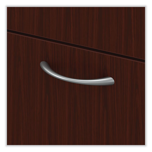 Image of HON® Mod Mobile Pedestal, Left or Right, 3-Drawers: Box/Box/File, Legal/Letter, Traditional Mahogany, 15" x 20" x 28"