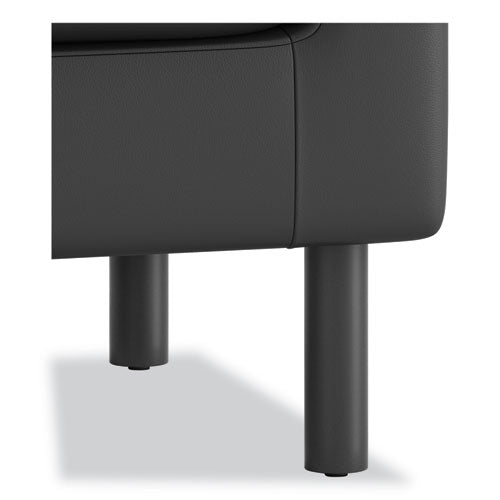 Image of HON® Parkwyn Series Club Chair, 33" x 26.75" x 29", Black Seat, Black Back, Black Base