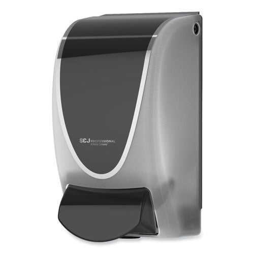 Image of SC Johnson Professional® Transparent Manual Dispenser, 1 L, 4.92 x 4.5 x 9.25, Black/Chrome, 15/Carton