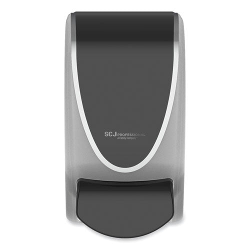 Image of SC Johnson Professional® Transparent Manual Dispenser, 1 L, 4.92 x 4.5 x 9.25, Black/Chrome, 15/Carton