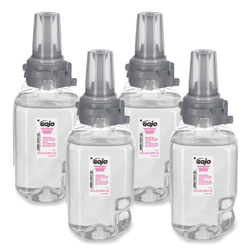 Image of GOJO® Antibacterial Foam Hand Wash Refill for ADX-7 Dispensers, Plum Scent, 700 mL, 4/Carton