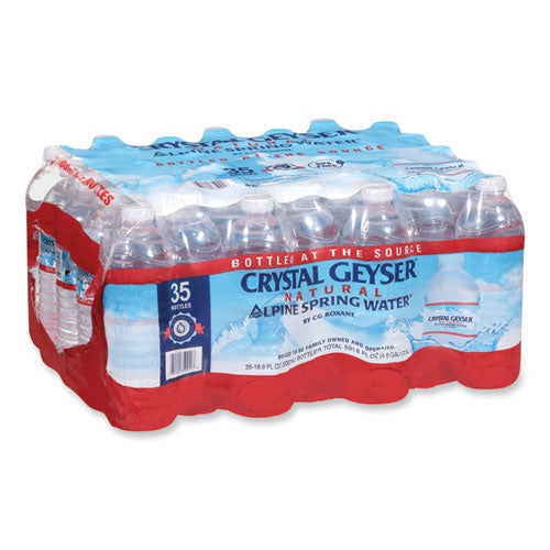Image of Crystal Geyser® Natural Alpine Spring Water, 16.9 Oz Bottle, 35/carton