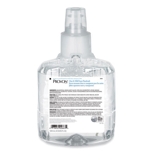 Image of PROVON® Clear and Mild Foam Hand Wash Refill, Unscented, 1,200 mL, 2/Carton