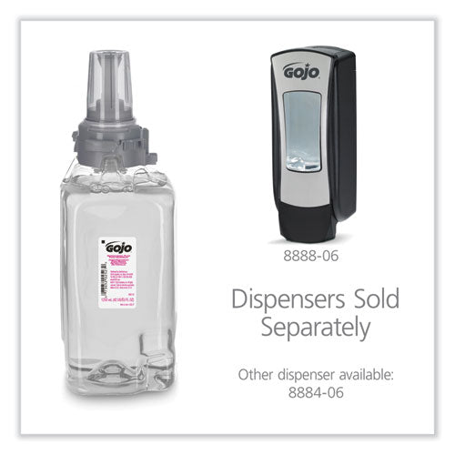 Image of GOJO® Antibacterial Foam Hand Wash Refill, For ADX-12 Dispenser, Plum Scent, 1,250 mL, 3/Carton