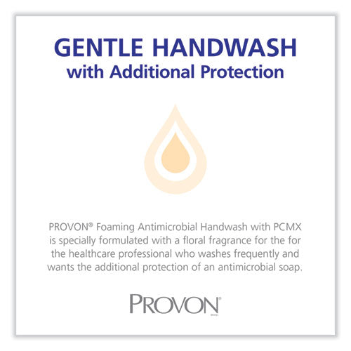Image of PROVON® Foaming Antimicrobial Handwash with PCMX Refill, For LTX-12, Floral Scent, 1,200 mL, 2/Carton