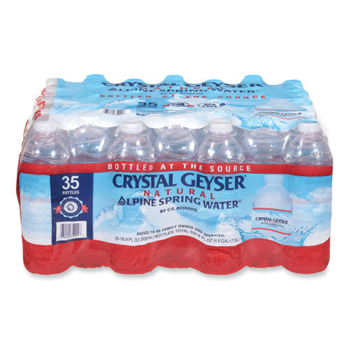 Image of Crystal Geyser® Natural Alpine Spring Water, 16.9 Oz Bottle, 35/carton